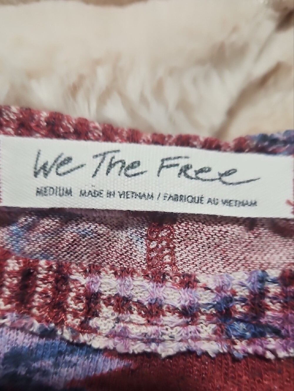 We The Free Burgundy Floral Short-Sleeve Tee - Picture 3 of 5